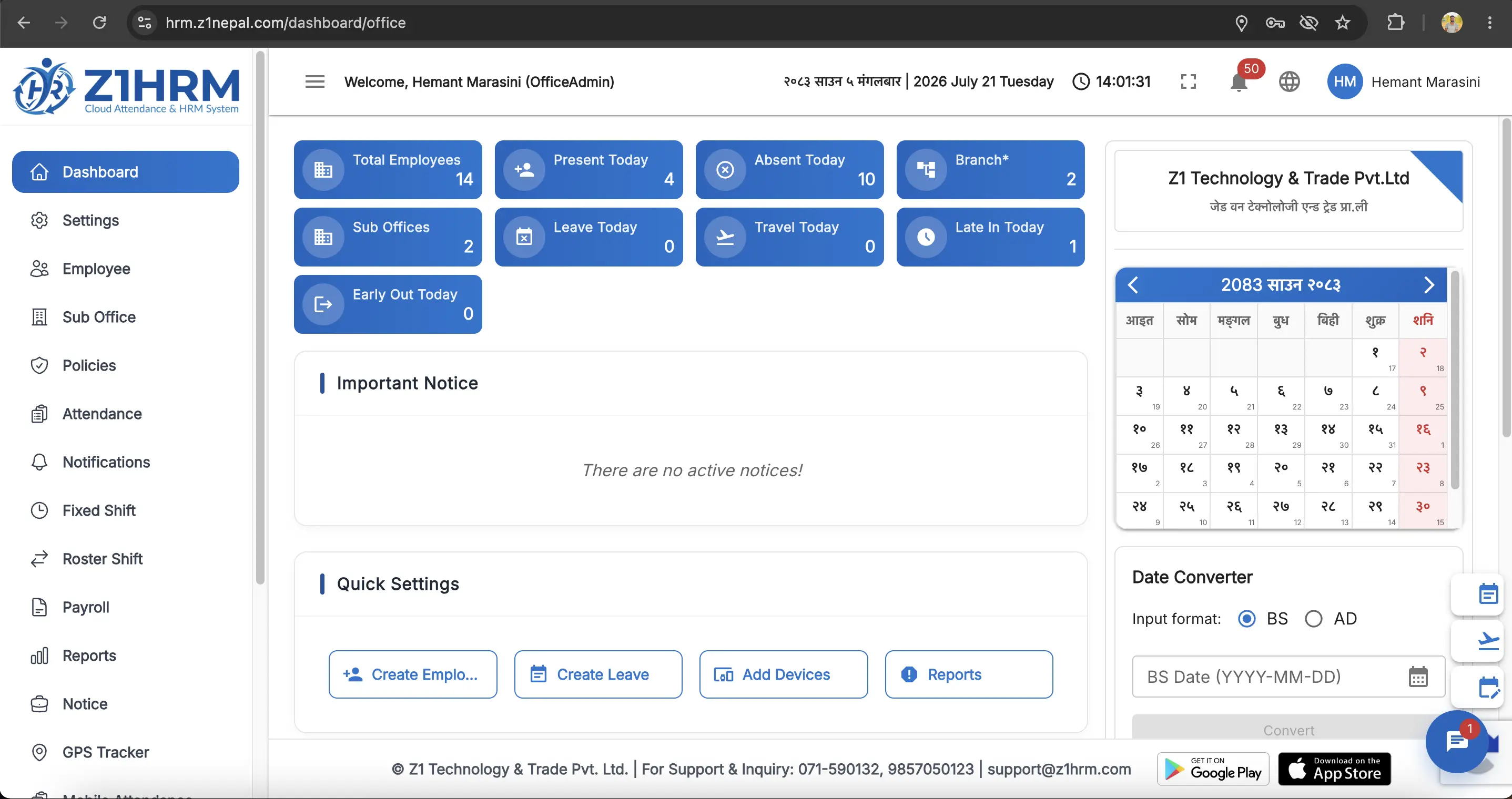 Analytics dashboard project