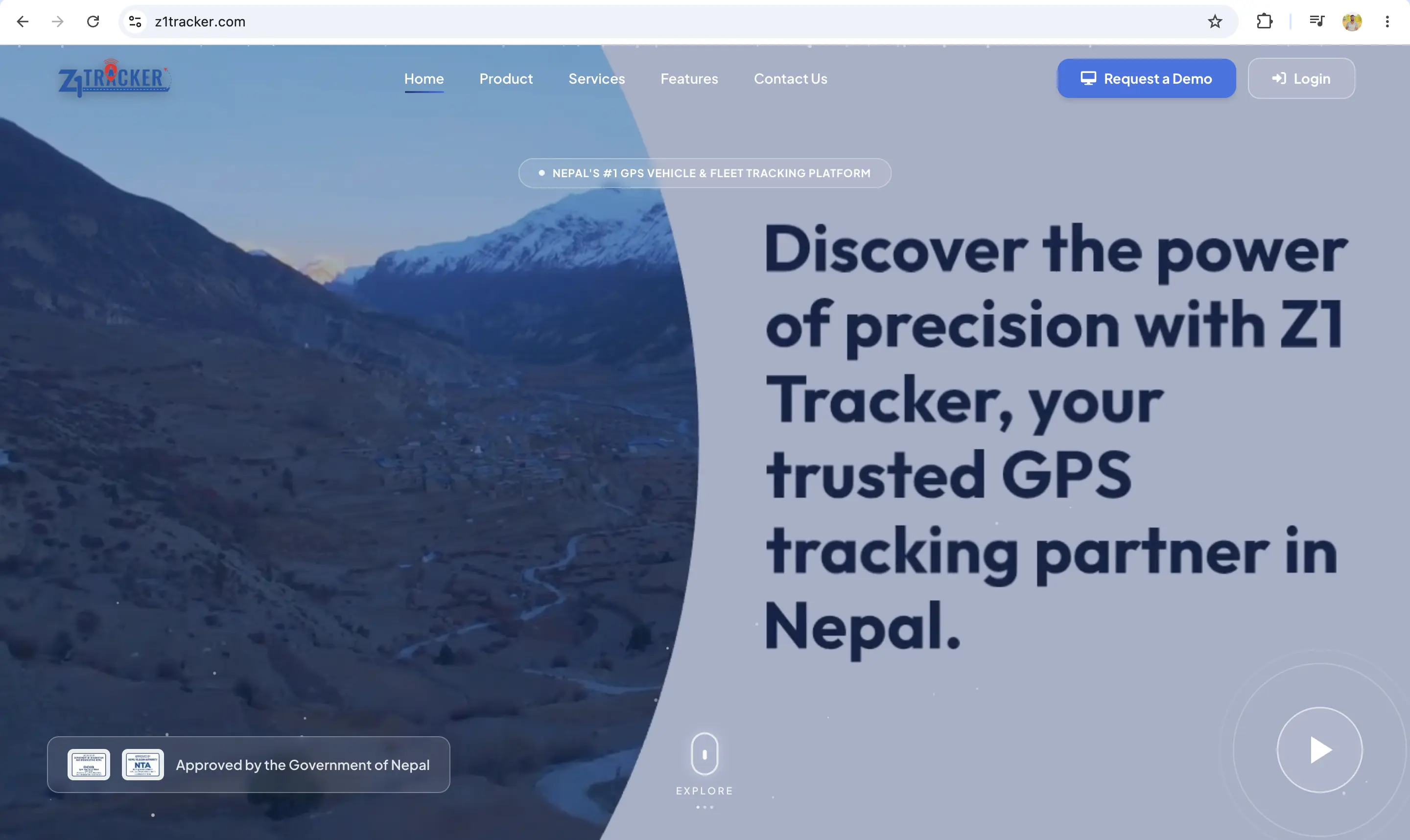 Brand landing page project
